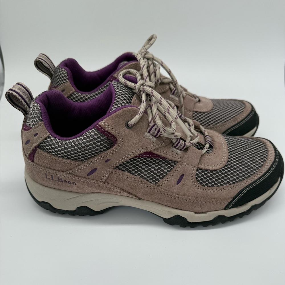 L.L. Bean Women's Hiking Shoes in Purple and Gray outdoor